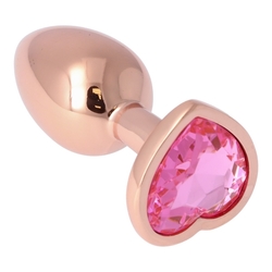 Butt Plug Diamond - anální kolík, se šperkem srdce