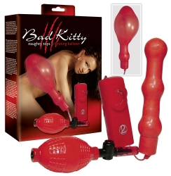 Bad Kitty - nafukovací anální kolík s vibrací