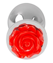 Butt Plug Rose - anální kolík, se šperkem růže