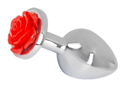 Butt Plug Rose - anální kolík, se šperkem růže