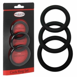 Malesation Cock ring set - sada tří erekčních kroužků