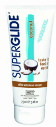 Lubrikační gel HOT Superglide - jedlý kokos (75ml)