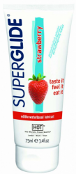Lubrikační gel HOT Superglide - jedlá jahoda (75ml)