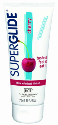 Lubrikační gel HOT Superglide - jedlá třešeň (75ml)