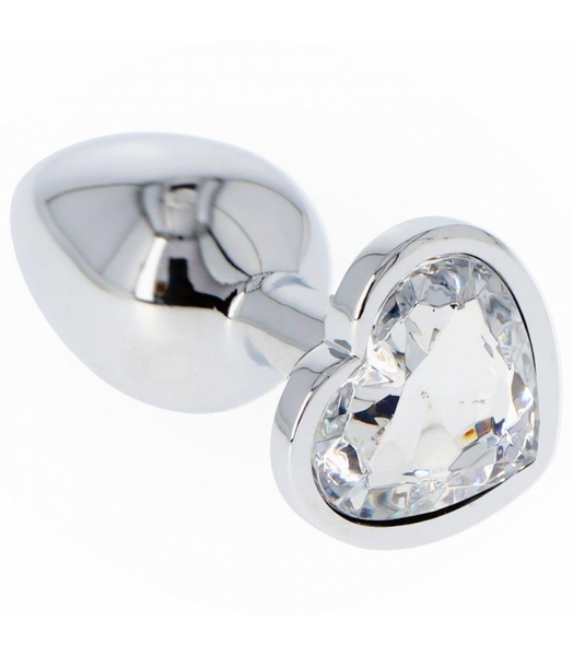 Butt Plug Diamond - anální kolík, se šperkem srdce vel. S