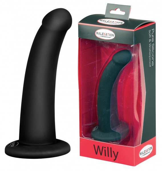 MALESATION Willy - dildo s přísavkou a pouzdrem pro vibrační patronku