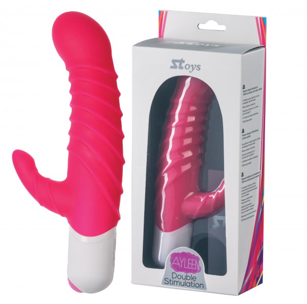 SToys Ashley - dráždivý vibrátor, se stimulací bodu G a klitorisu