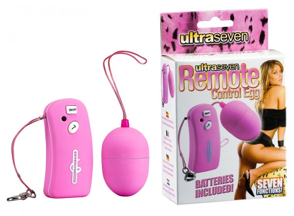 UltraSeven Remote Control Egg - menší vibrační vajíčko růžové